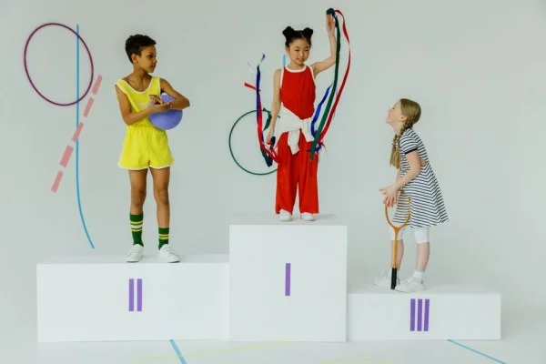 winter sports champion podium